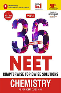 MTG 36 Years NEET Previous Year Solved Question Papers with NEET PYQ Chapterwise Topicwise Solutions - Chemistry For NEET Exam 2024