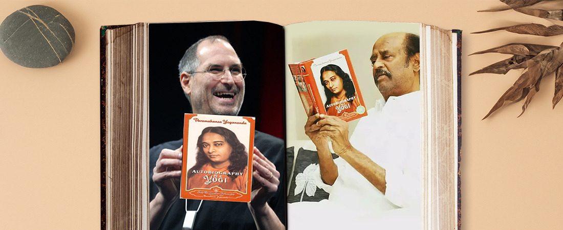 steve jobs rajnikanth with book in hand