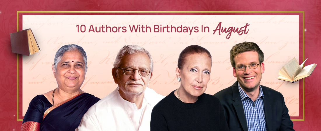 10 authors with birthdays in august cover image