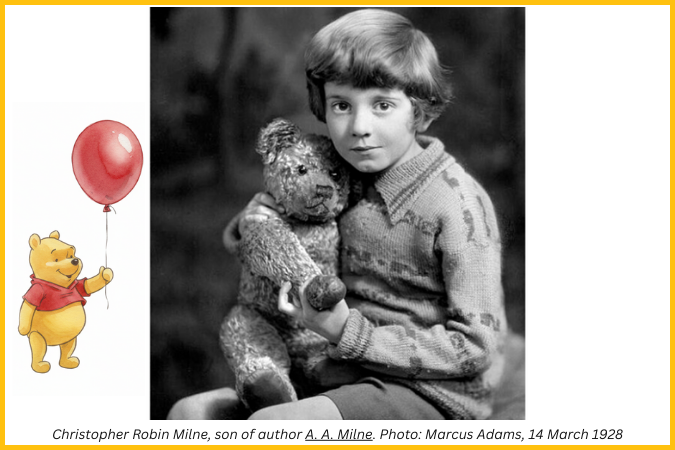 A.A. Milne's son Christopher Robin